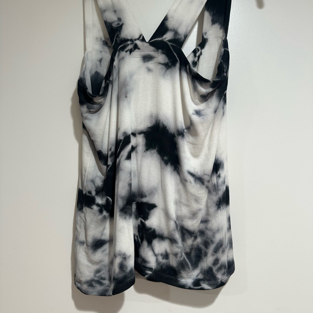 Michael Lauren Marco Tie-Dye Sleeveless Top - Black/White Size Med Worn Once - Picture 5 of 9